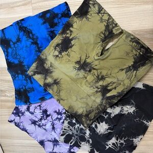 Tie-Dye Biker Shorts Set